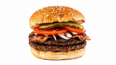 Double Home Bacon Burger